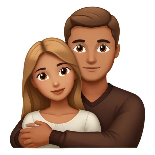 Elegant girl and man hugging together in Montenegro sunset  sticker