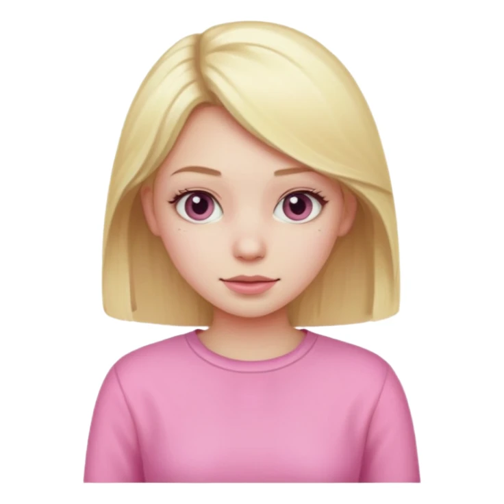 Film student Blonde girl pink sticker