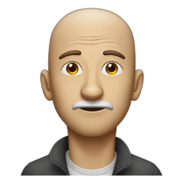 A man who lies with a long nose sticker