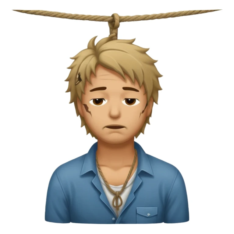 A man being hung like he was hung for murder  sticker