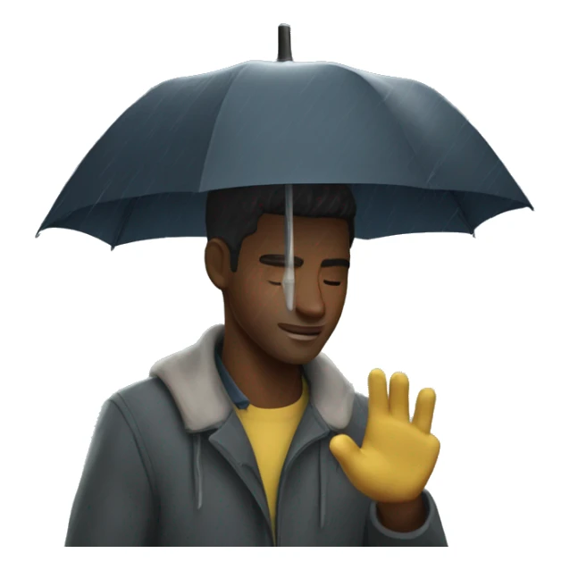 Rain romance sticker