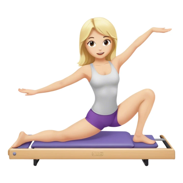 blondie girl pilates sticker