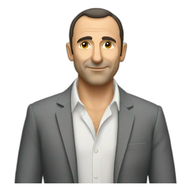 Nikos Aliagas French head sticker