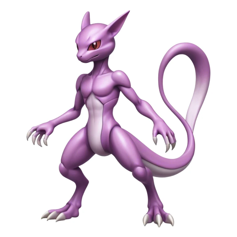  Cool Edgy Shiny Futuristic Ethereal Legendary Mewtwo-Digimon-Genesect-Palkia-Reptile-hybrid full body sticker