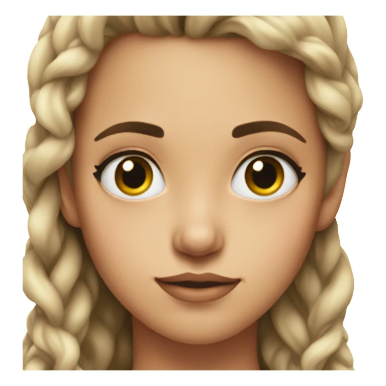 Gorgeous girl rolls her eyes  sticker