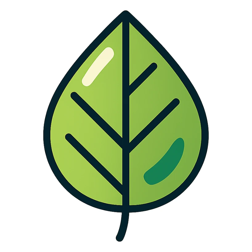 leaf or flower icon, clear outlines, strong shadows and highlights, psychosomatics and psychology theme, fun and not too complex sticker