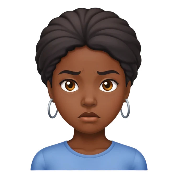 annoyed black girl sticker