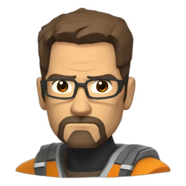 sad gordon freeman sticker