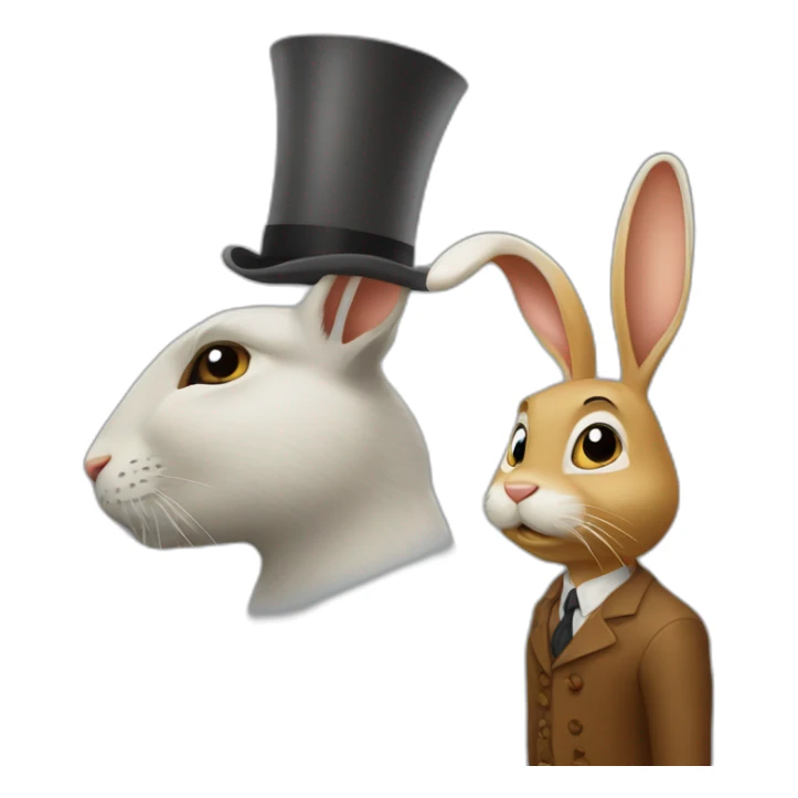 Mister jack déguisé en lapin sticker