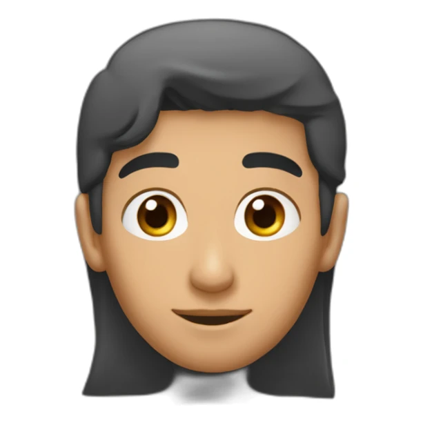 garçon arabe avec cheveux long et bouc sticker