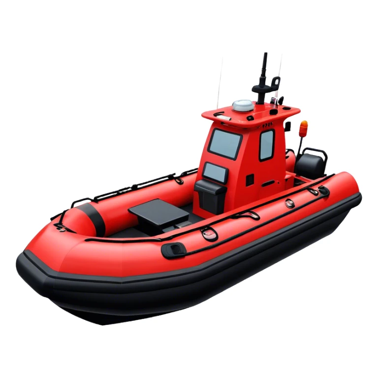 Rescue Boat - Zodiac Pro 850 (Model Year: 2022) (Iconic colour: Red and black) sticker