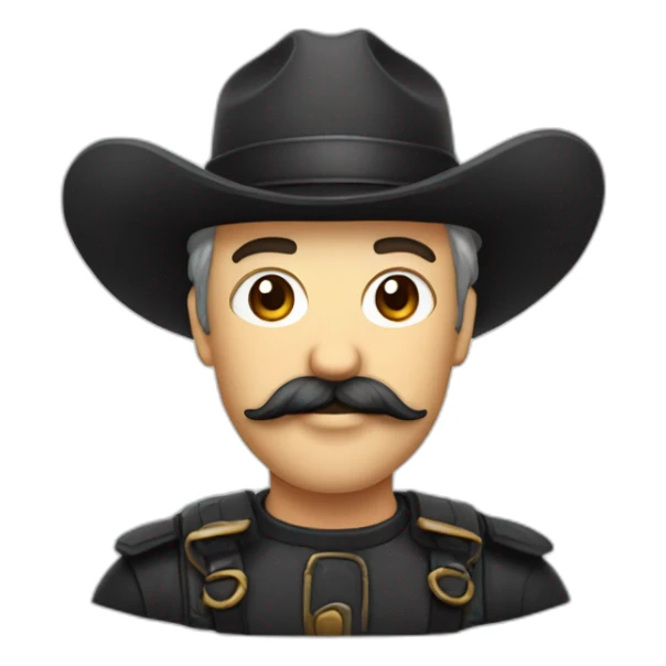 Homme moustachus avec un bouc sticker