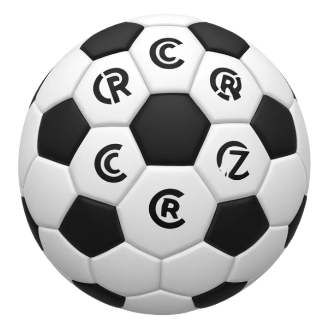 Sa un emoji de balón de CR7  sticker