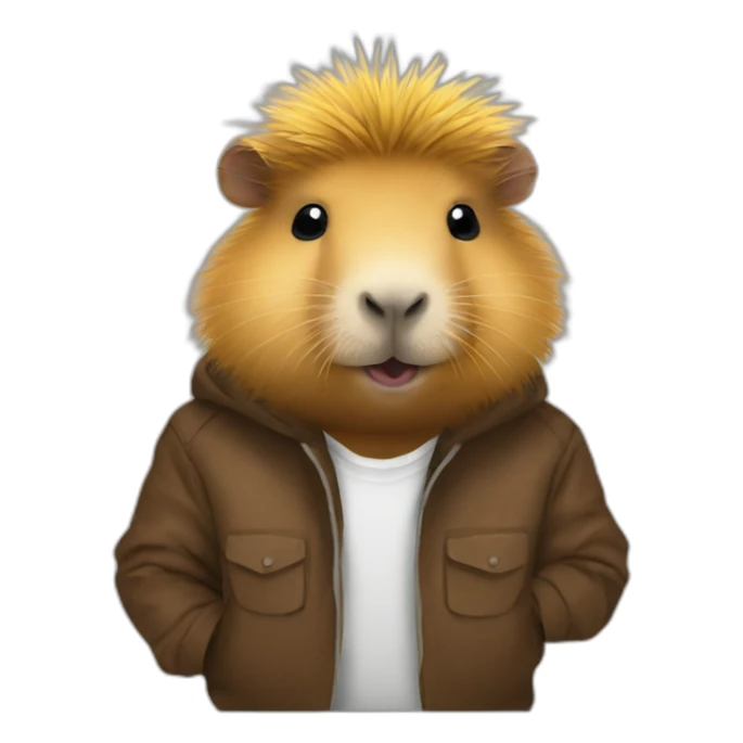 capybara german rave outfit sticker