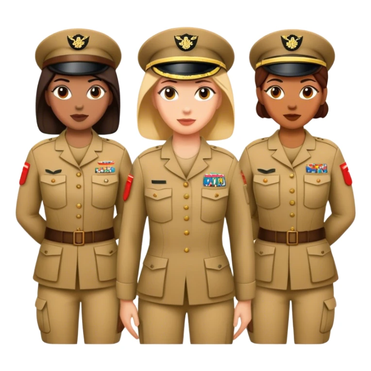 Military women  sticker