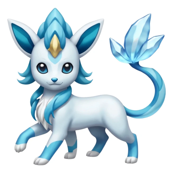 Primarina-Cobalion-Glaceon-Suicune-Amaura-fusion sticker