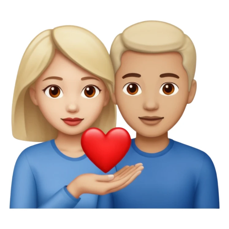 Guy giving his heart to his girl  sticker