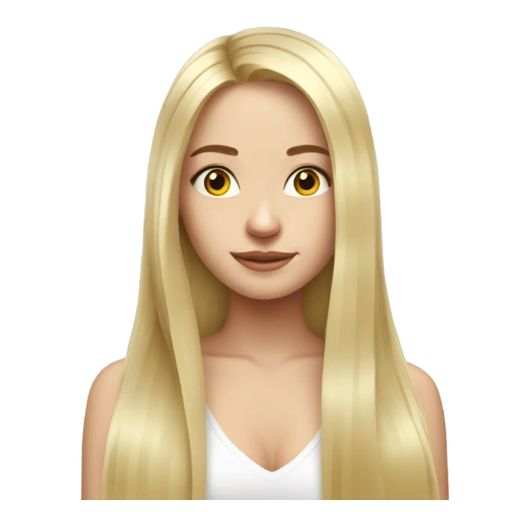Super long blond hair Russian girl  sticker