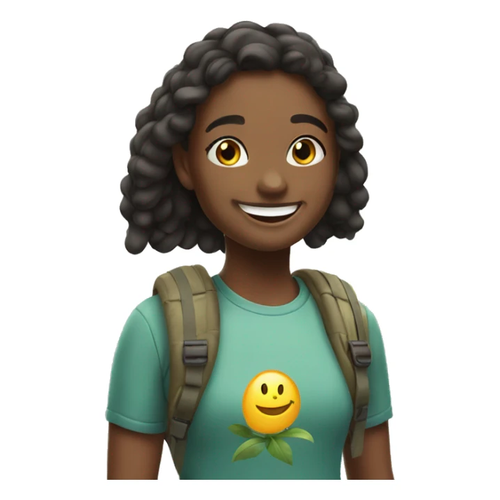 happy girls outdoors smiling sticker