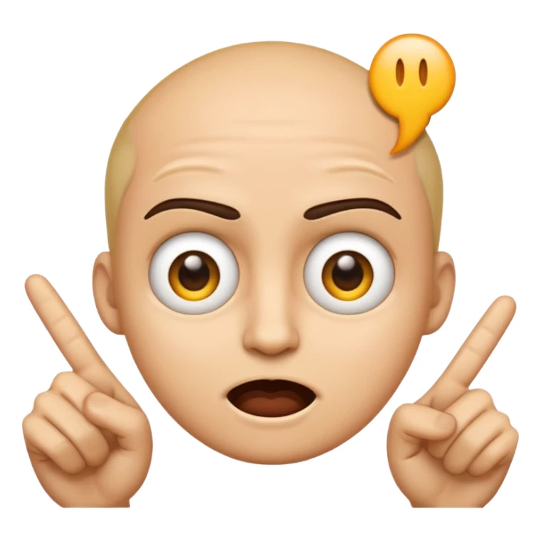 an emoji that with 2 fingers from one hand pointing their eyes a bit mad sticker