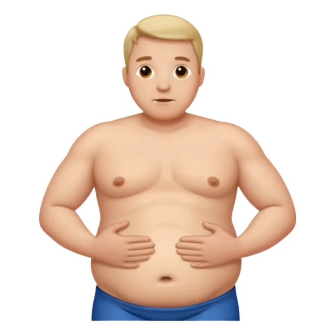 Male belly inflation sticker