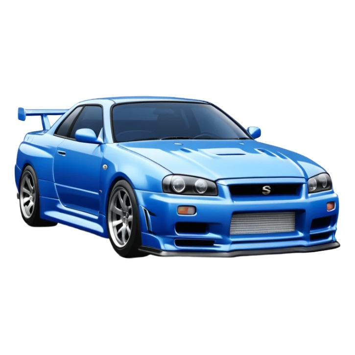 the Nissan Skyline R34 from 2 Fast 2 Furious sticker