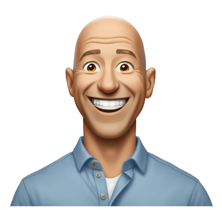 jeff bezos laughing sticker