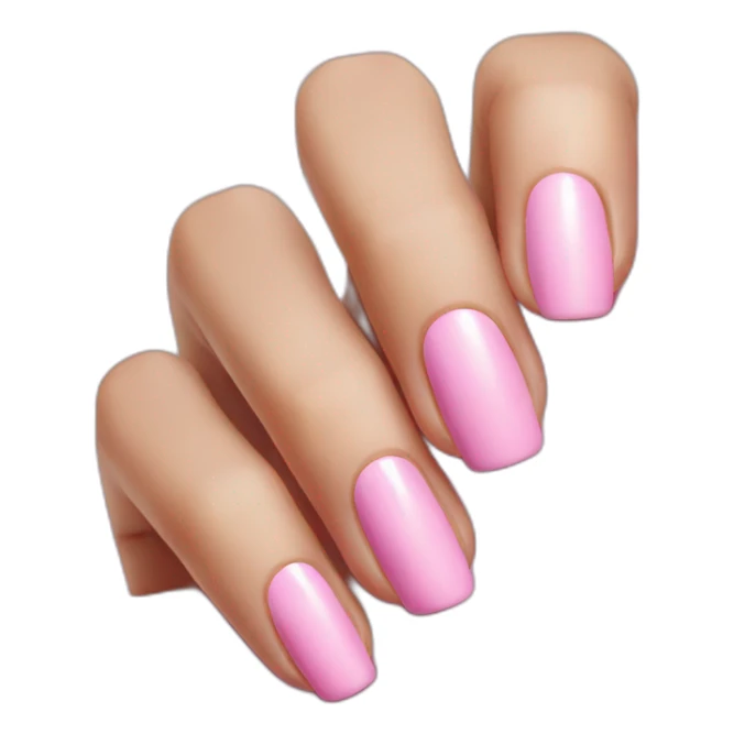 Pink nails sticker