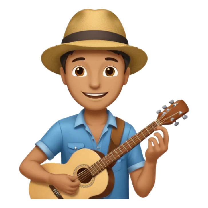 Street Music Performer man  sticker