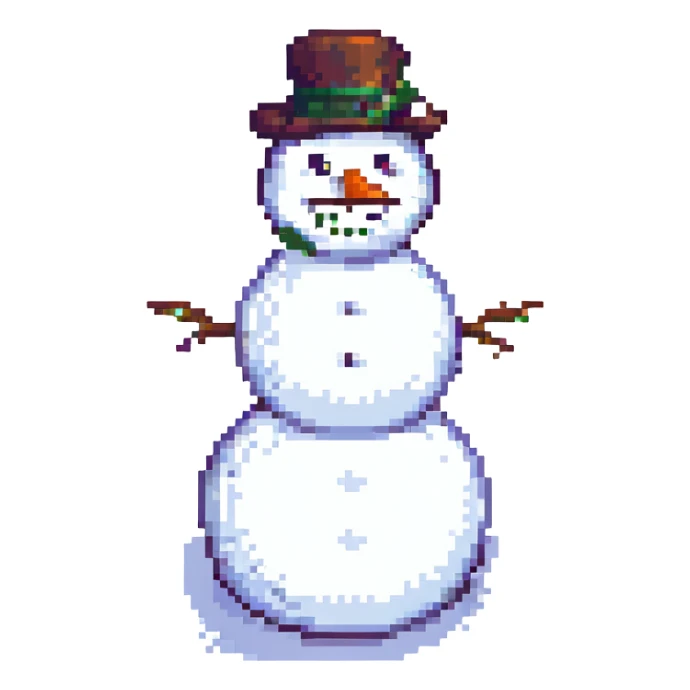 snowman sticker