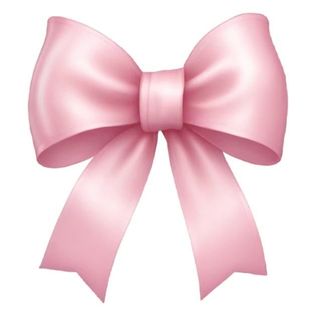 light pink ribbon bow sticker