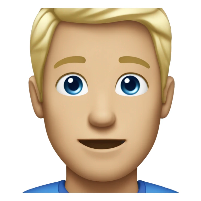 older male blond hair blue eyes  sticker