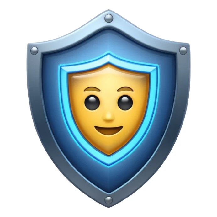 generate cyber shield emoji and different symbols sticker