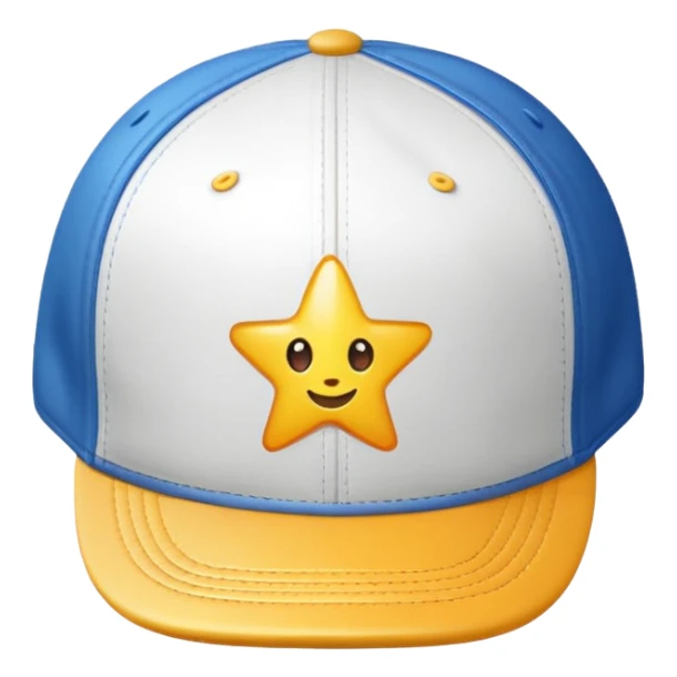White sunny cap with out person sticker