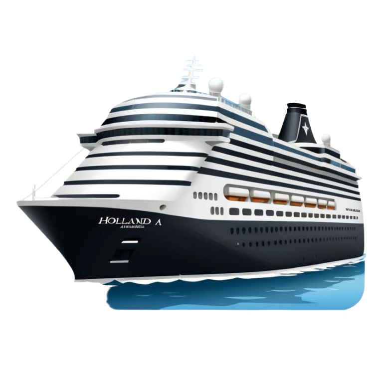holland america cruise ship in rotterdam sticker