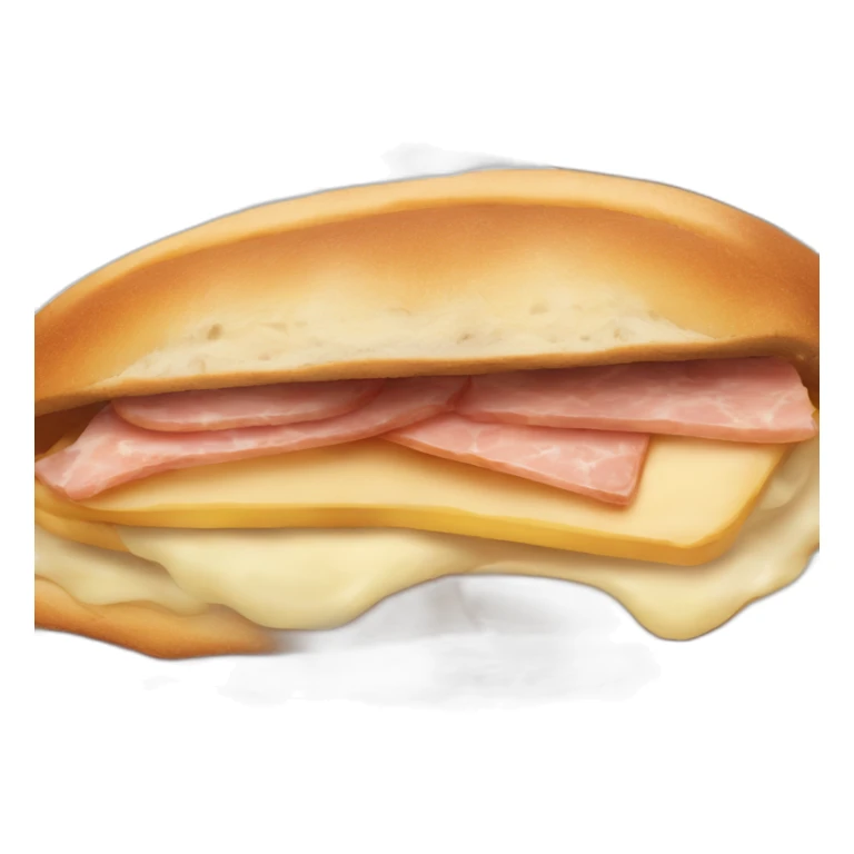 mortadella sandwich with melted provolone on a brioche bun sticker