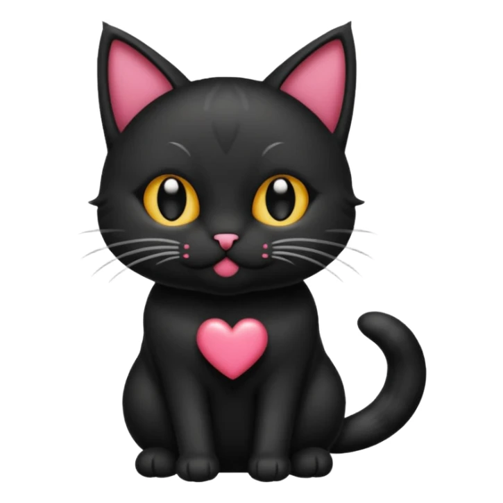 gato gotico lanzando un beso sticker