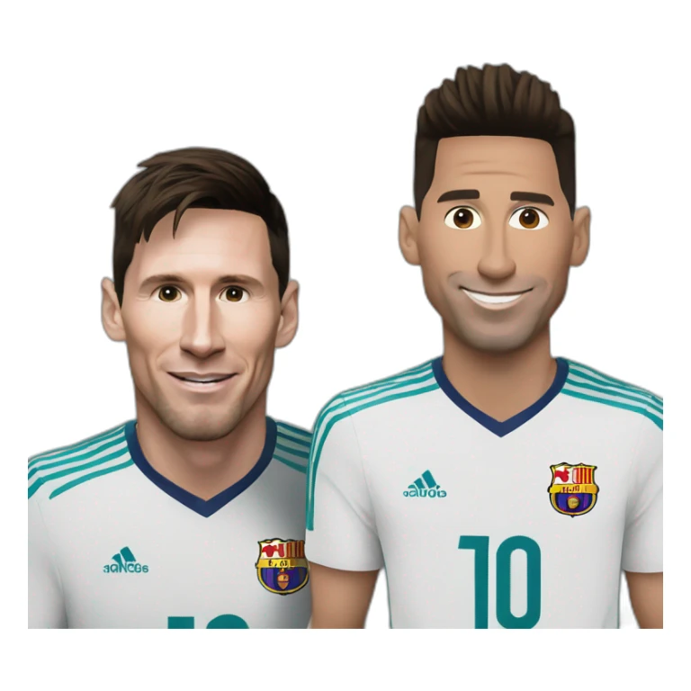 lionel messi and cristiano ronaldo sticker