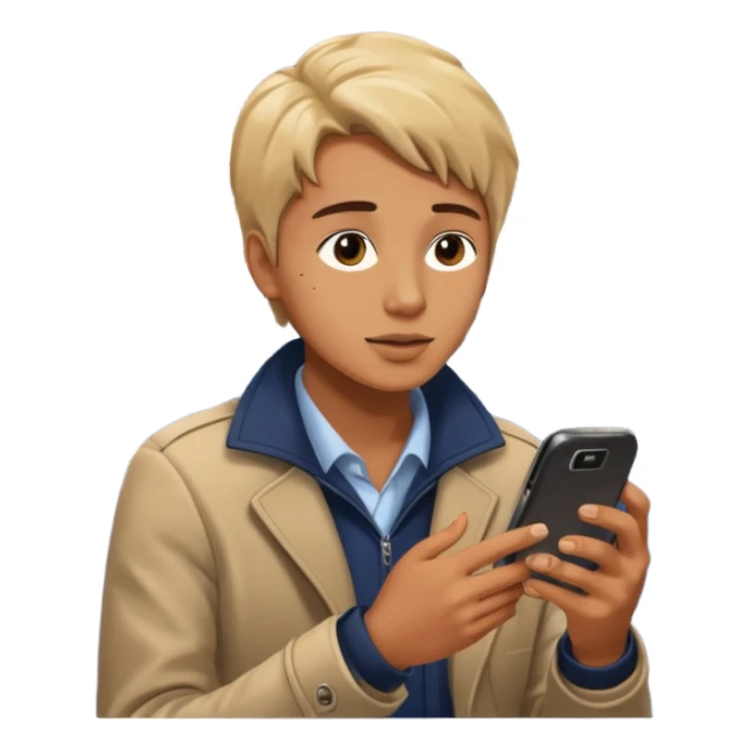 Rider with phone,Metro Riders, inside metro train, no transparent, with background,full image , negative transparent, positive background. sticker