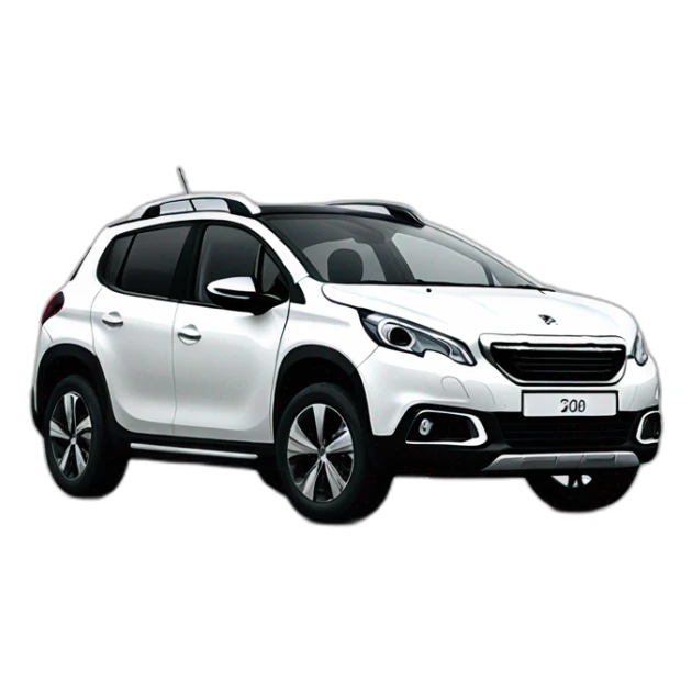 Peugeot 2008 White sport sticker