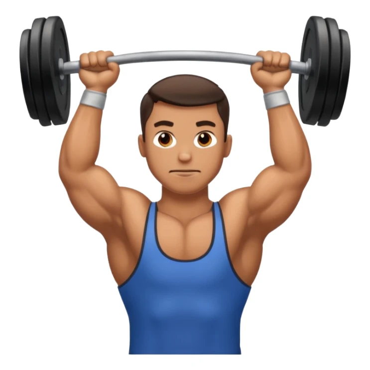 A man lift heavyweight in gym sticker