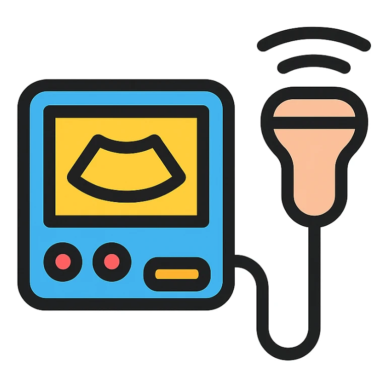 simple ultrasound icon sticker