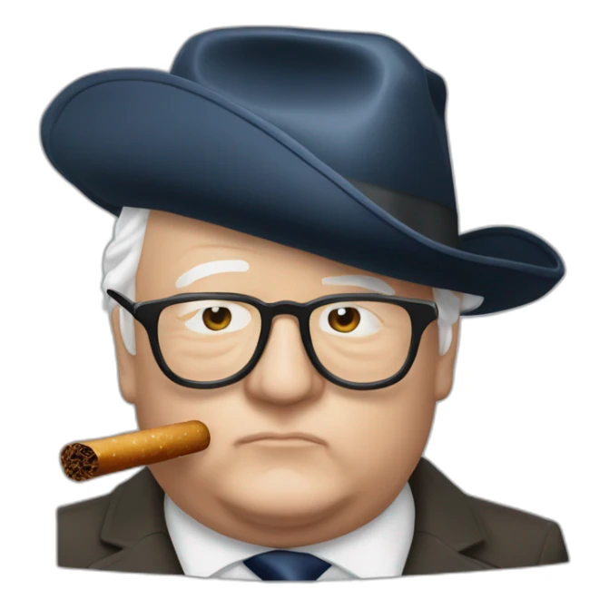 Jean marie le pen fume cigare sticker