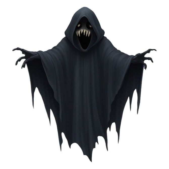 dementor: Dark, cloaked creatures that feed on human happiness, leaving victims in a state of despair and cold. sticker