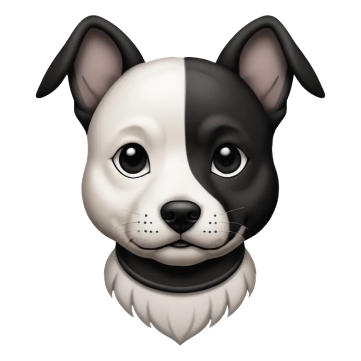 dog with lot of tattoos sticker