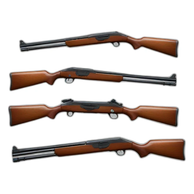 hyper realistic rendition of a shotgun sticker