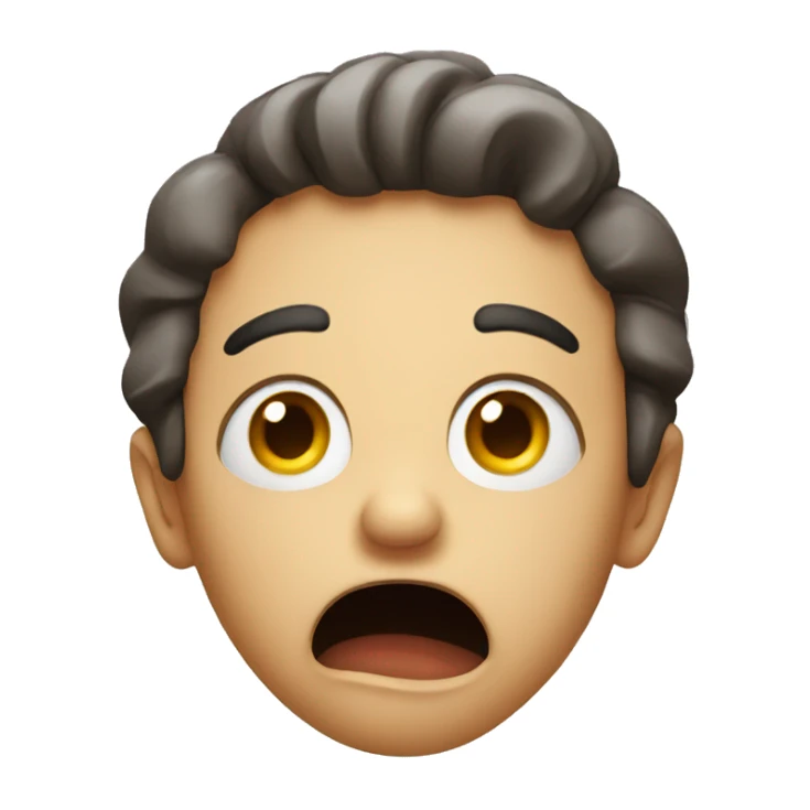 shocked face sticker