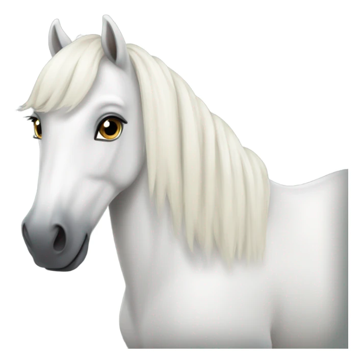 White Connemara pony  sticker
