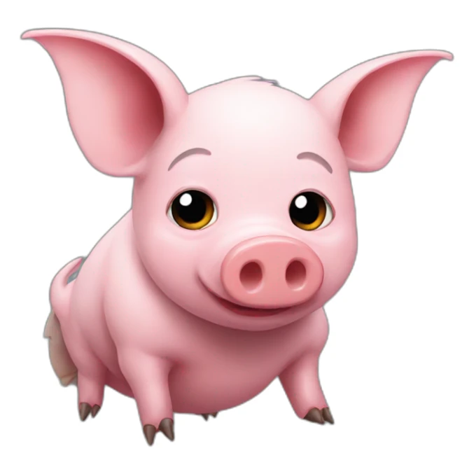 pig bat sticker