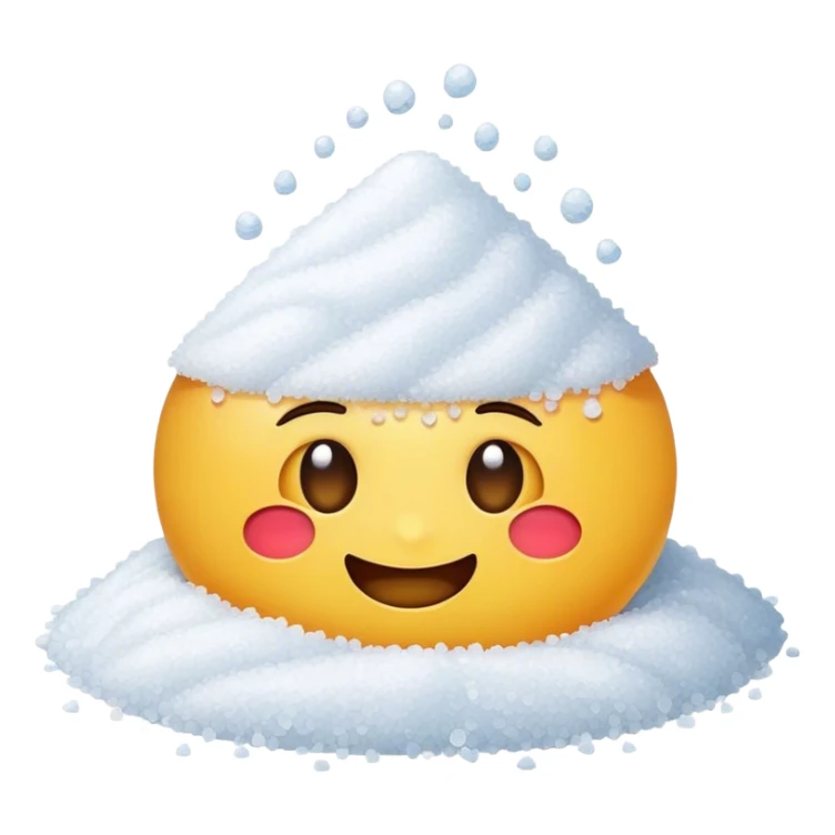 loving emoji with a pile of salt sticker